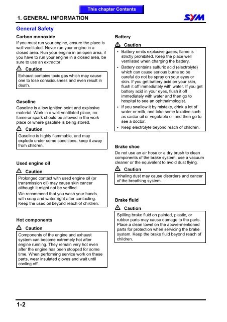 Sym Jet Euro X servicemanual - Scootergrisen