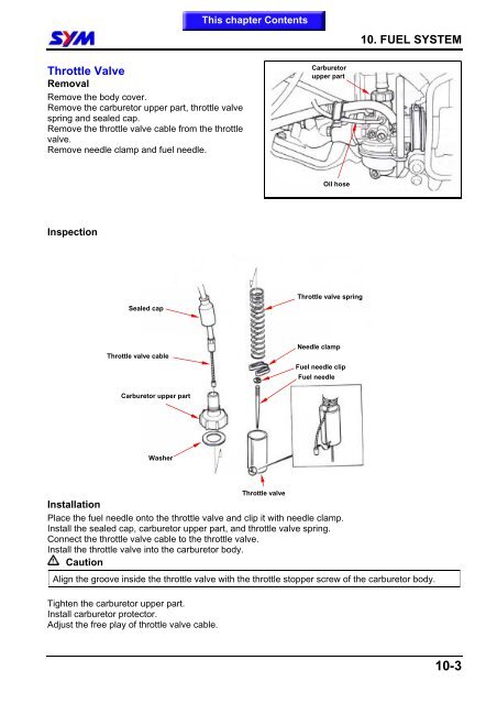 Sym Jet Euro X servicemanual - Scootergrisen