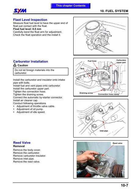 Sym Jet Euro X servicemanual - Scootergrisen