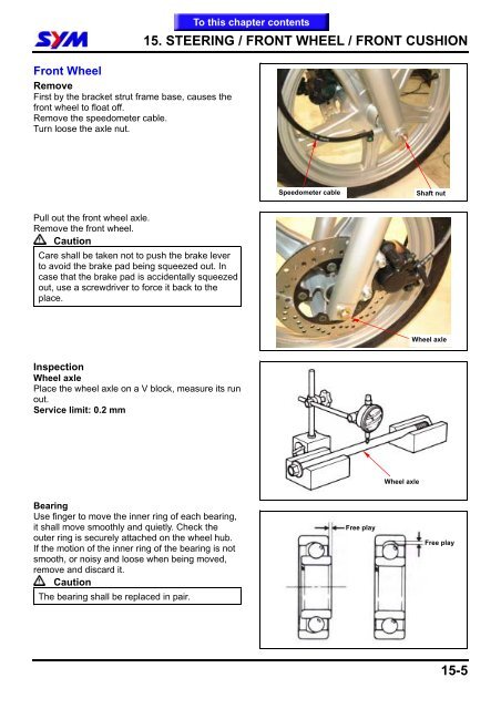 Sym HD 125/200 servicemanual - Scootergrisen