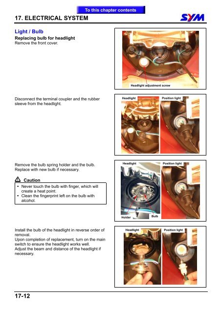 Sym HD 125/200 servicemanual - Scootergrisen