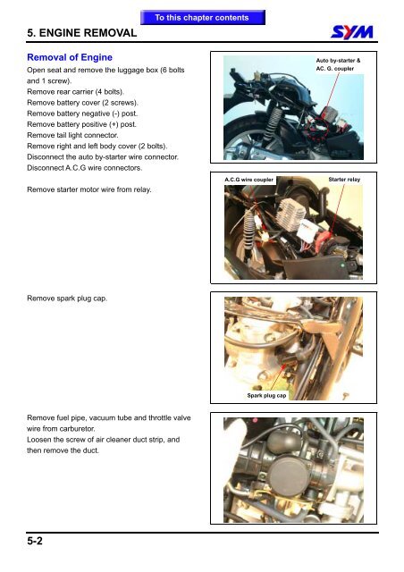 Sym HD 125/200 servicemanual - Scootergrisen