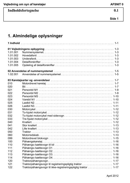 Vejledning om syn af køretøjer 5650 KB - Scootergrisen