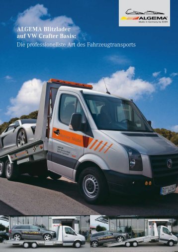 ALGEMA Blitzlader auf VW Crafter Basis - EDER ...