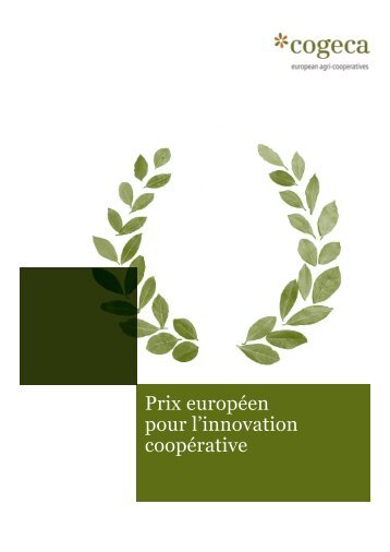 Prix européen pour l'innovation coopérative - Copa-Cogeca