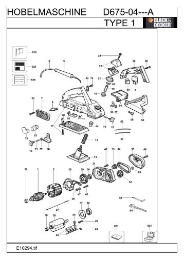 HOBELMASCHINE D675-04---A TYPE 1