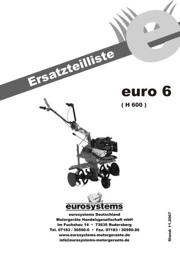 Ersatzteilliste euro 6 11.2007