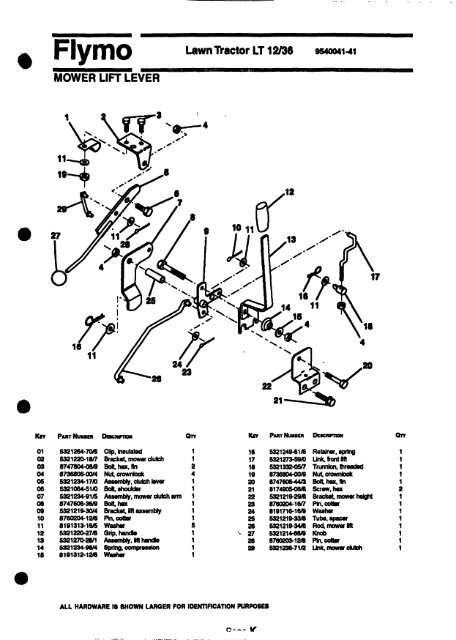 IPL, Flymo, LT1236, 964004141, 1992-01, Tractor