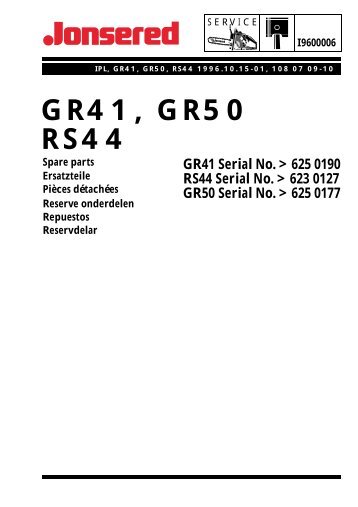 IPL, GR41, GR50, RS44, 1996-10, Brush Cutter