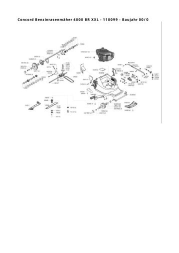 Concord Benzinrasenmäher 4800 BR XXL 118099 Baujahr 00/0