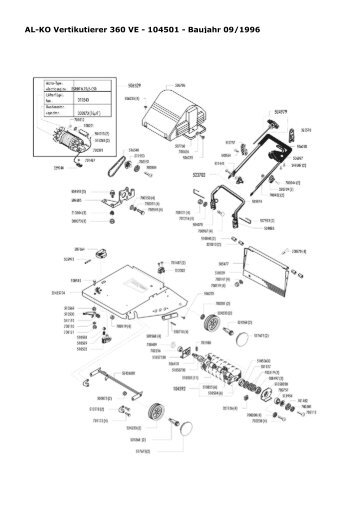 AL-KO Vertikutierer 360 VE 104501 Baujahr 09/1996
