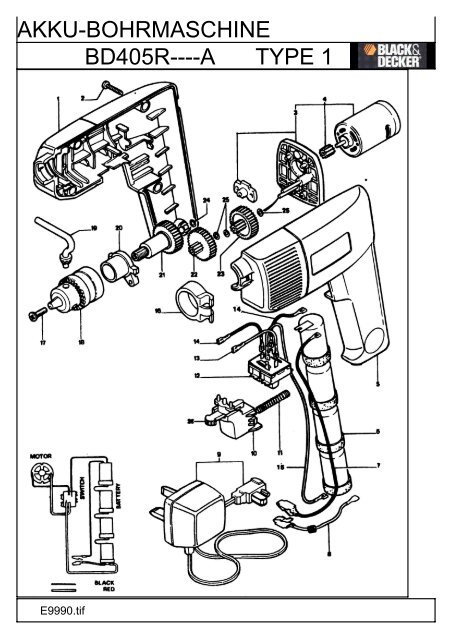 AKKU-BOHRMASCHINE BD405R----A TYPE 1