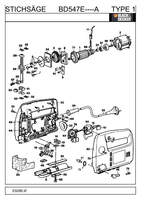 STICHSÄGE BD547E----A TYPE 1