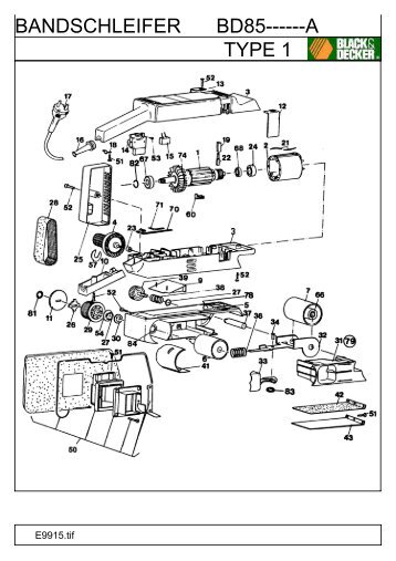 BANDSCHLEIFER BD85------A TYPE 1