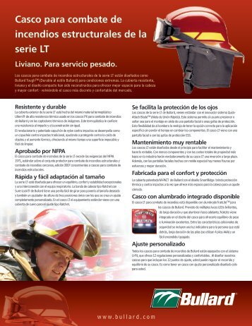 Casco para combate de incendios estructurales de la serie ... - Bullard