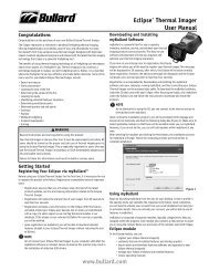 Eclipse® Thermal Imager User Manual www.bullard.com