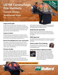 USTM Camouflage Fire Helmets Custom Design - Bullard