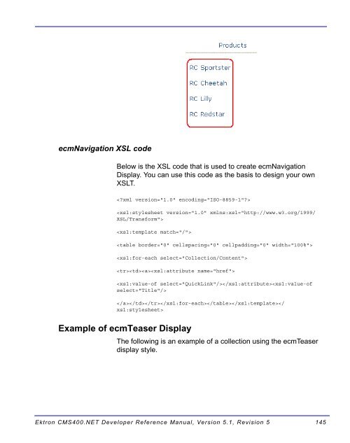 Ektron CMS400.NET Developer Reference Manual