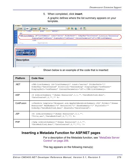 Ektron CMS400.NET Developer Reference Manual