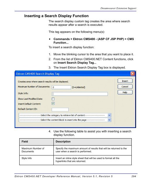 Ektron CMS400.NET Developer Reference Manual