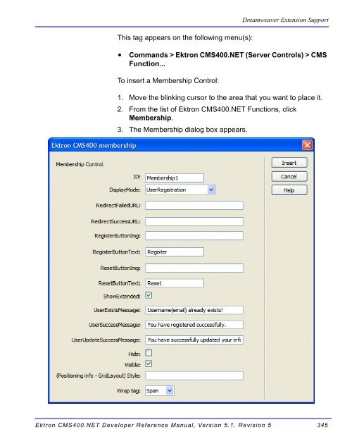 Ektron CMS400.NET Developer Reference Manual