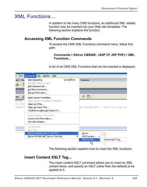 Ektron CMS400.NET Developer Reference Manual