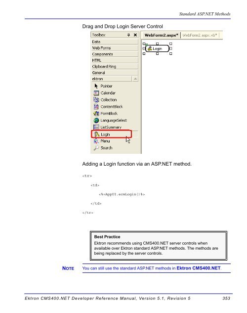 Ektron CMS400.NET Developer Reference Manual