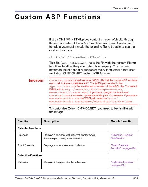 Ektron CMS400.NET Developer Reference Manual