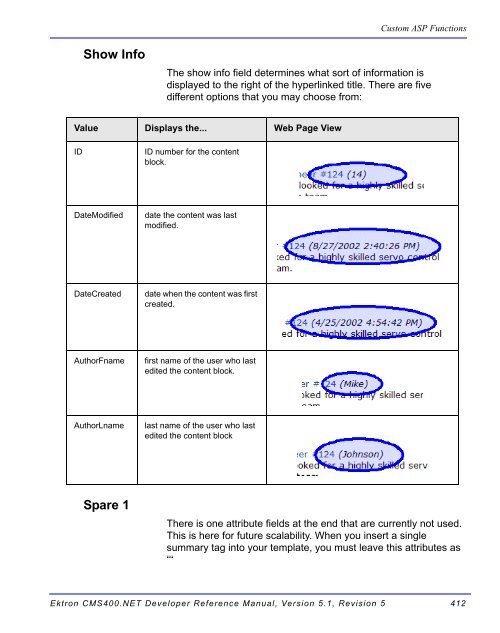 Ektron CMS400.NET Developer Reference Manual