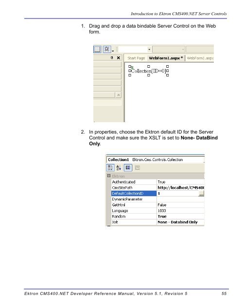 Ektron CMS400.NET Developer Reference Manual