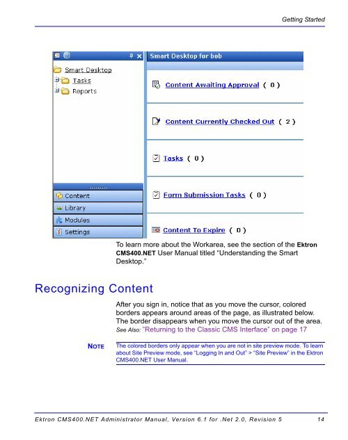 Ektron CMS400.NET Administrator Manual