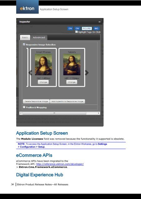 Ektron Product Release Notes - WebHelp - Ektron