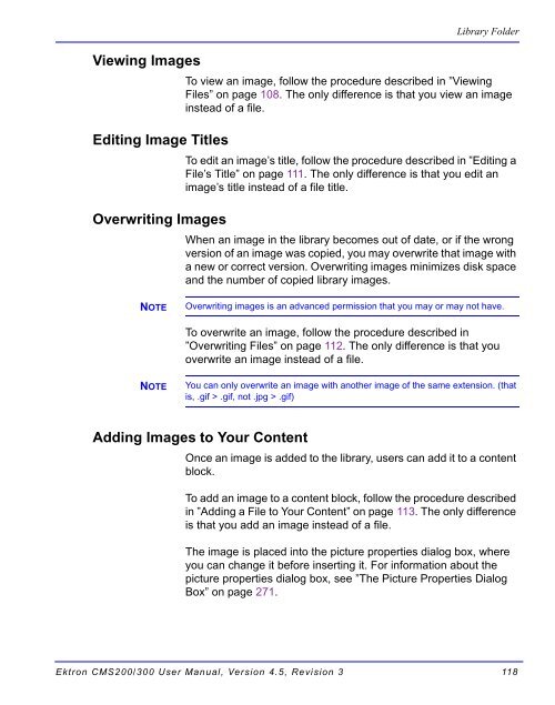 Ektron CMS200/300 User Manual