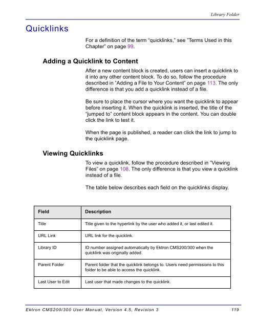 Ektron CMS200/300 User Manual