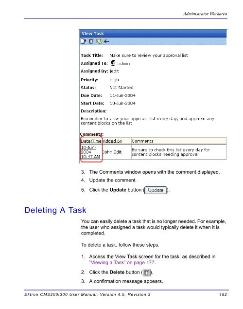 Ektron CMS200/300 User Manual