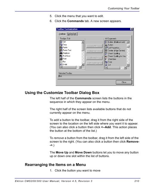 Ektron CMS200/300 User Manual