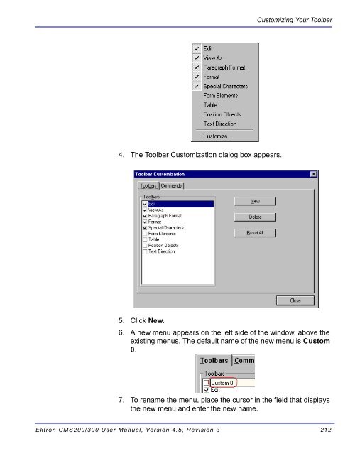 Ektron CMS200/300 User Manual