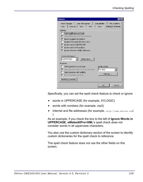 Ektron CMS200/300 User Manual