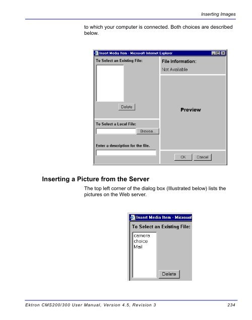 Ektron CMS200/300 User Manual