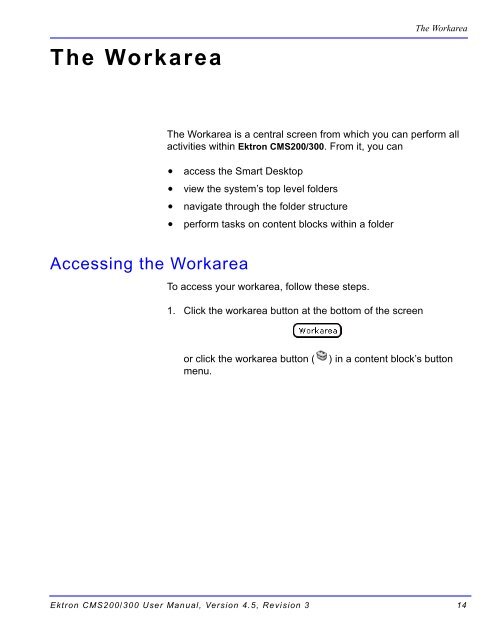 Ektron CMS200/300 User Manual