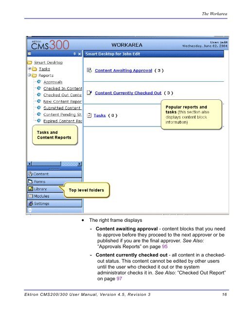 Ektron CMS200/300 User Manual