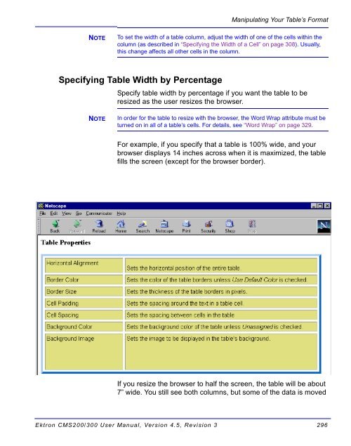 Ektron CMS200/300 User Manual