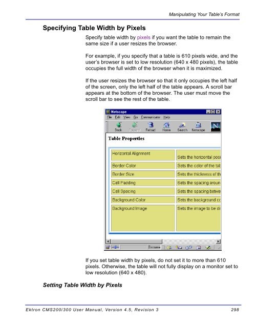 Ektron CMS200/300 User Manual