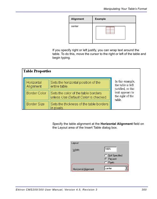 Ektron CMS200/300 User Manual