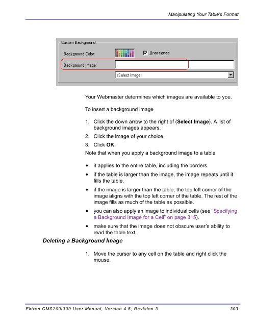 Ektron CMS200/300 User Manual