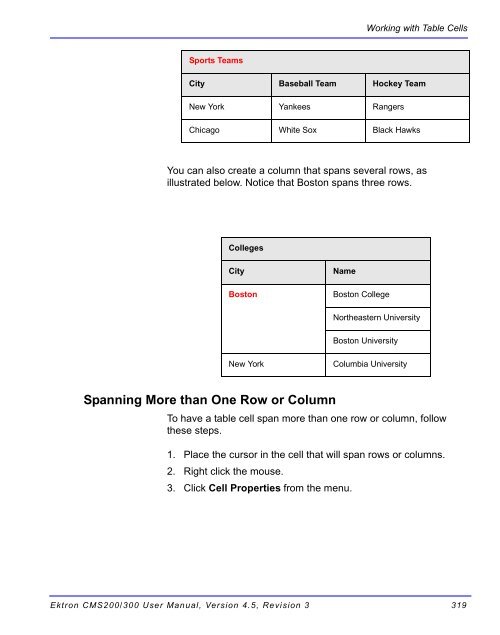 Ektron CMS200/300 User Manual