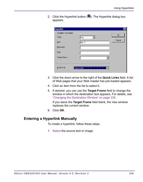 Ektron CMS200/300 User Manual