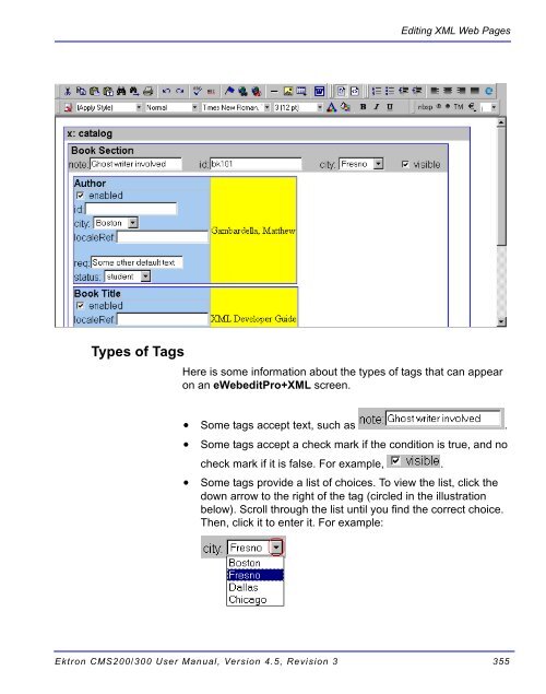 Ektron CMS200/300 User Manual