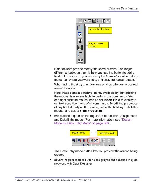 Ektron CMS200/300 User Manual