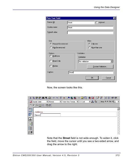 Ektron CMS200/300 User Manual